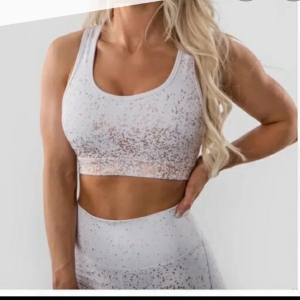 BUFFBUNNY COLLECTION White and rose gold bra